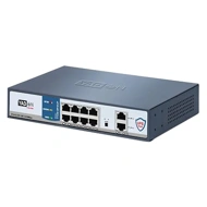YADON - POE Switch with UPS for IP Cameras - 8 POE Ports, 2 Uplink Ports, 10/100 Mbps - Powered by Lithium-Ion 15000mAh Battery - Connect Upto 8 Cameras, a NVR, and a Router - Y100-8P2UP