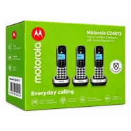 Motorola Wireless Telephone Set with answering Machine (3-Handset) CD4013