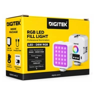 DigiTek Portable RGB LED Video Light With Built In Battery (D8W RGB)