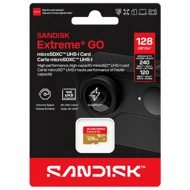 SanDisk SDSQXGN-128G-GN6MN SANDISK Extreme GO microSDXC UHS-I Card 128 GB MicroSDXC Class 10 240 MB/s  Memory Card Compatible with Mobile, Computer, Tablet, Camera, Gaming Console