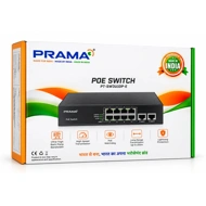 Prama Poe Switch 8 Port (8 FE + 2 GE Port) Uplink Giga