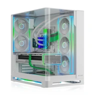 Ant Esports Gaming Cabinet Crystal ARC Pro White (ATX/M-ATX/ITX)