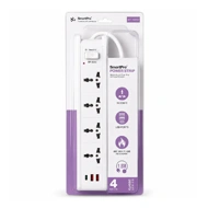 Smart Pro Spike 4 Socket 1 Switch with USB and Type-C Port 1.8m