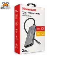 Honeywell Type C Docking Station 10 in 1 (USB | Type C | HDMI | Lan | VGA | SD Card) (Open Box)