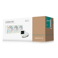 Deepcool CPU Cooler Liquid LM360 WH ARGB with 2.4\" LCD Screen