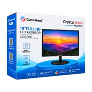 Consistent LED Monitor 19\" FHD VA with HDMI | VGA