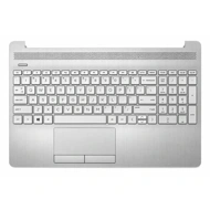 Laptop Touchpad With Keyboard For HP 250-G9 | 15S-DU Silver
