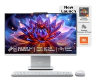Lenovo AIO 24-F0HR00CFIN AMD Ryzen™ 5 7533HS/8GB/512GB/ 23.8\" FHD/Wireless KBD+Mouse/W11+MSO+ 1 YR Microsoft 365 Basic/Cloud Grey